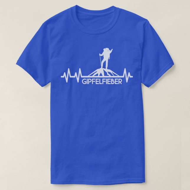 Camiseta Gipfelfieber Bergsteiger Wanderer Bergwandern Puls (Diseño del anverso)