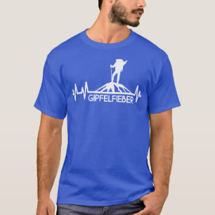 Camiseta Gipfelfieber Bergsteiger Wanderer Bergwandern Puls