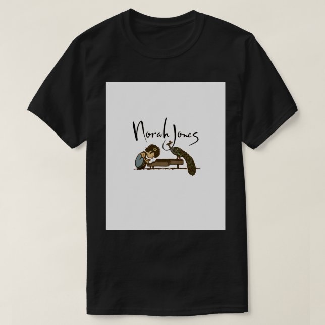 Camiseta gira de arte música country del cantante norah Grá (Diseño del anverso)