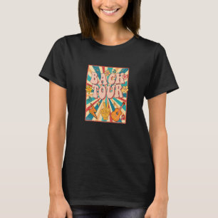 Camiseta Gira de Bach Retro Tema Años 60 70 Dama de Honor S