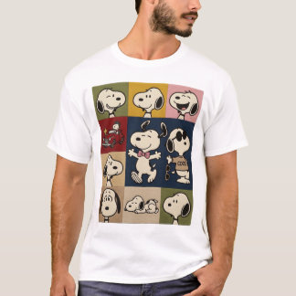 Camiseta Gira de Eras Retro de Snoopy, diseño de Clipart de