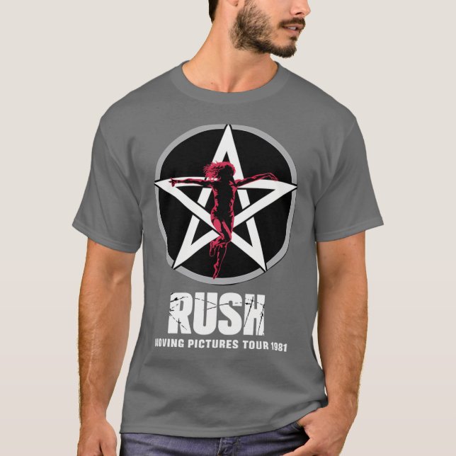 Camiseta Gira de Rock de Rush 1981 (Anverso)