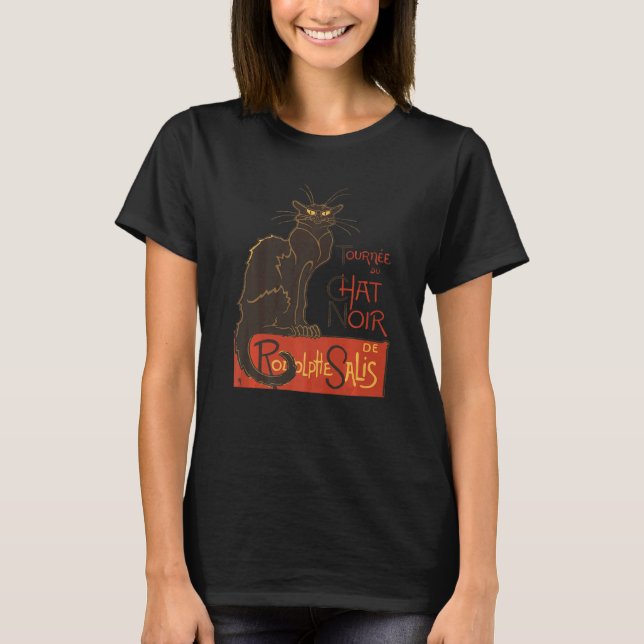 Camiseta Gira del Chat Noir Vector Recorte (Anverso)