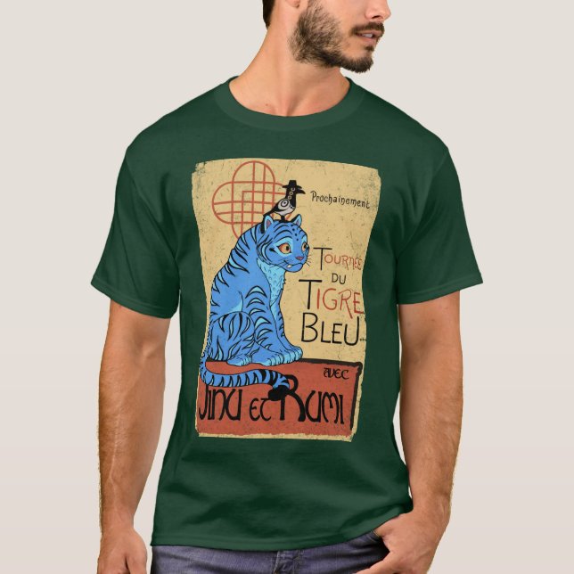 Camiseta Gira del tigre Derpy azul (Anverso)