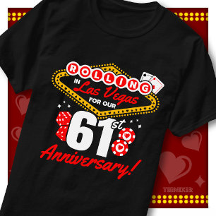 Camiseta Gira en Las Vegas viaje de aniversario número 61 p