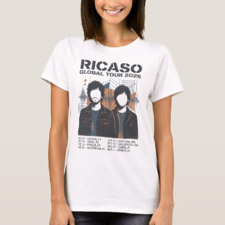 Camiseta Gira Mundial Moderno 2026 Ricaso Música Ficticia