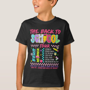 Camiseta Gira Retro Lightning Bolt Abcd Vuelta Al Cole Teac