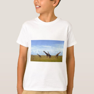 Camiseta Girafa africana de safari - Kenia - Parque naciona
