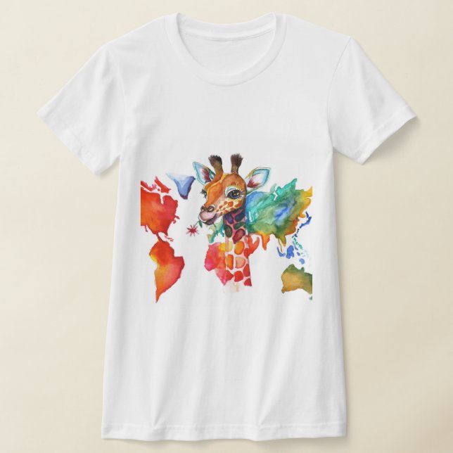 Camiseta Girafa colorida (Distribución)