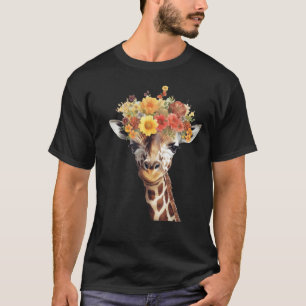 Camiseta Girafa de amor Mujeres jirafa de vida silvestre co
