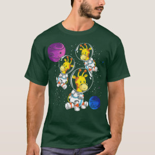 Camiseta Girafa de ciencia del amante de los animales en el