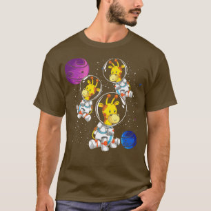 Camiseta Girafa de ciencia del amante de los animales en el