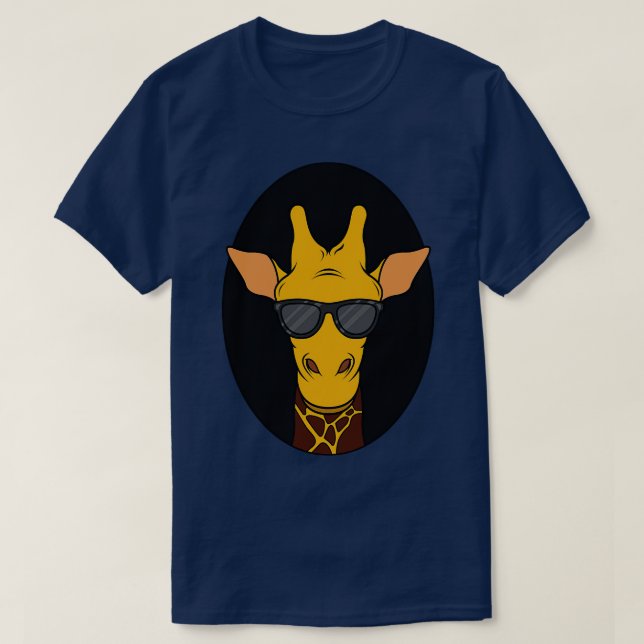 Camiseta Girafa de Guay con gafas de sol (Diseño del anverso)