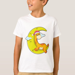 Camiseta Girafa durmiendo en la luna