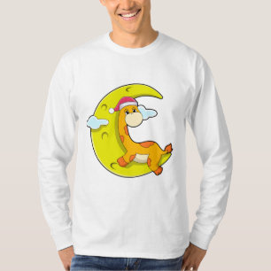 Camiseta Girafa durmiendo en la luna