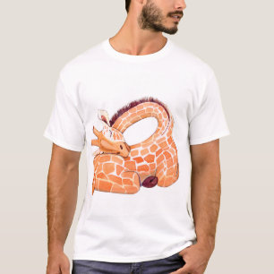Camiseta Girafa durmiente: Agua suave