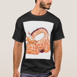 Camiseta Girafa durmiente: Agua suave