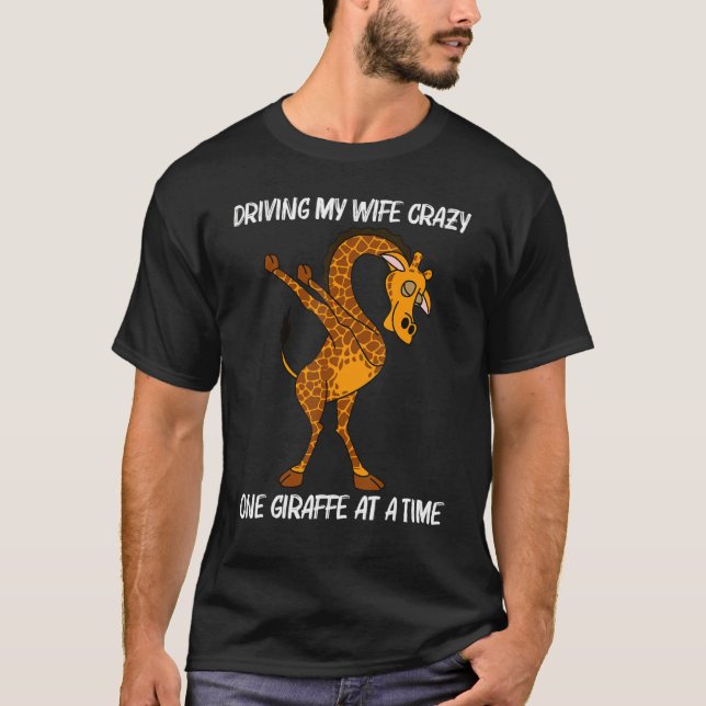 Camiseta Girafa para hombres papá niños Safari Wild Zoo Ani (Anverso)