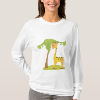 Camiseta Girafa y árbol