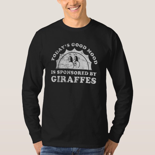 Camiseta Girafas de época retro o jirafa (Anverso)