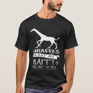 Camiseta Girafas me hacen feliz animal safari zoológico