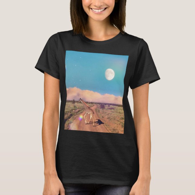 Camiseta Girafe En Serengeti - Luna Creciendo (Anverso)