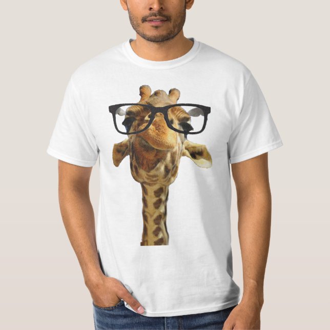 Camiseta giraff en idea divertida del regalo del diseño de (Anverso)