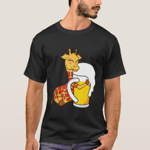Camiseta Giraffe Animal Giraffe Abrazando diseño gráfico de