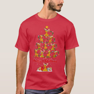 Camiseta Giraffe Animal Lover Coincide con Santa Giraffe Ch