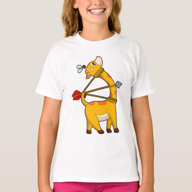 Camiseta Giraffe Archer Arrow Bow (Anverso)