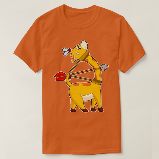 Camiseta Giraffe Archer Arrow Bow (Diseño del anverso)