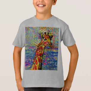 CAMISETA GIRAFFE ART T-SHIRTS TEES CHICOS