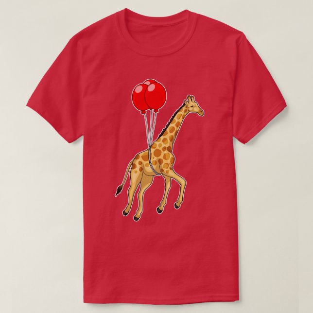 Camiseta Giraffe Balloon (Diseño del anverso)