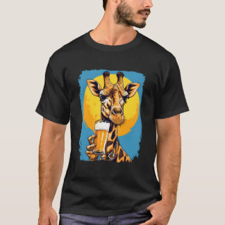 Camiseta Giraffe Beer Beer Beer Beer Drinker Safari Zoo Ani