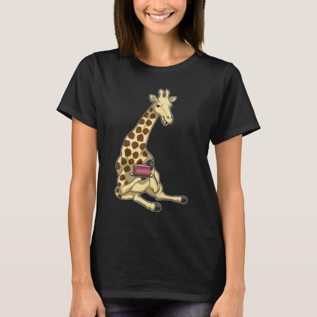 Camiseta Giraffe Birthday Cake (Anverso)