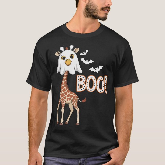 Camiseta Giraffe Boo Halloween (Anverso)
