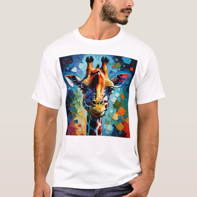 Camiseta Giraffe colorida 302 (Anverso)