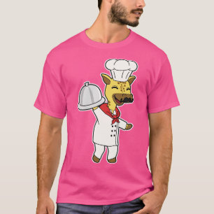 Camiseta Giraffe como chef con plataforma de delantal de co