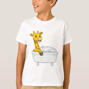 Camiseta Giraffe con bañera con espuma