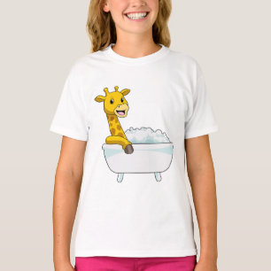 Camiseta Giraffe con bañera con espuma