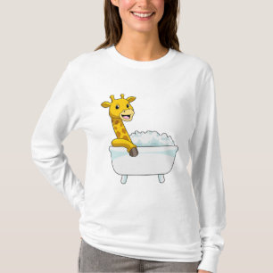 Camiseta Giraffe con bañera con espuma