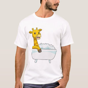 Camiseta Giraffe con bañera con espuma