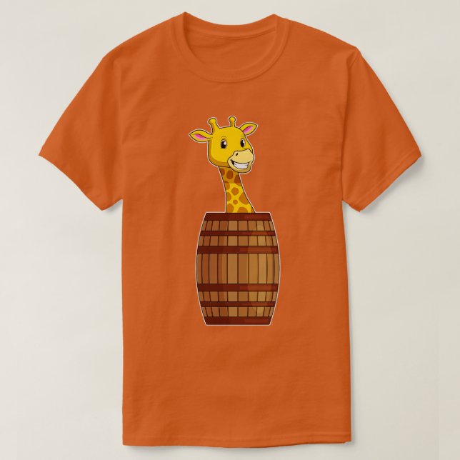 Camiseta Giraffe con barril (Diseño del anverso)