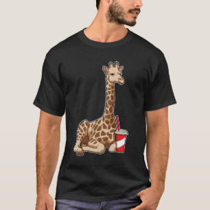 Camiseta Giraffe con bebida