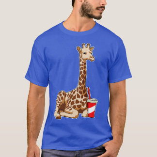Camiseta Giraffe con bebida