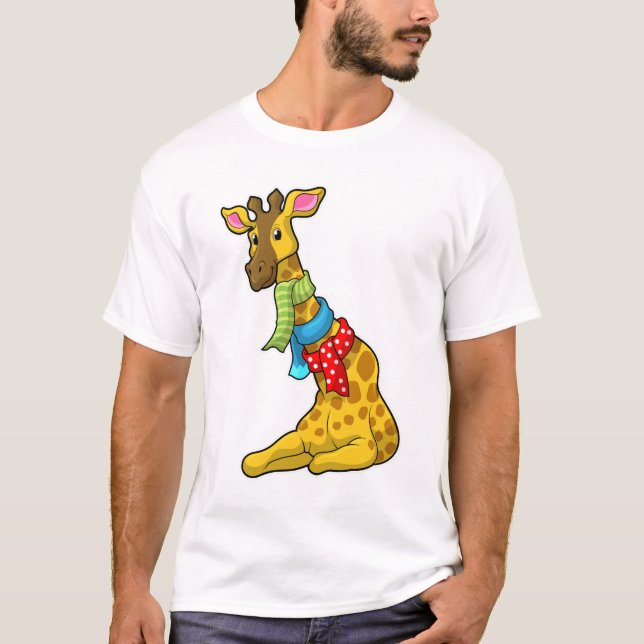 Camiseta Giraffe con bufanda (Anverso)
