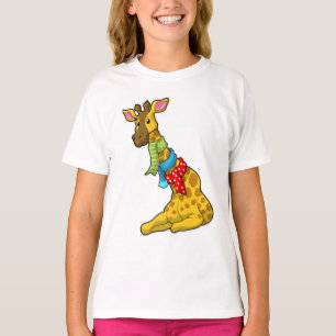 Camiseta Giraffe con bufanda