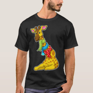 Camiseta Giraffe con bufanda