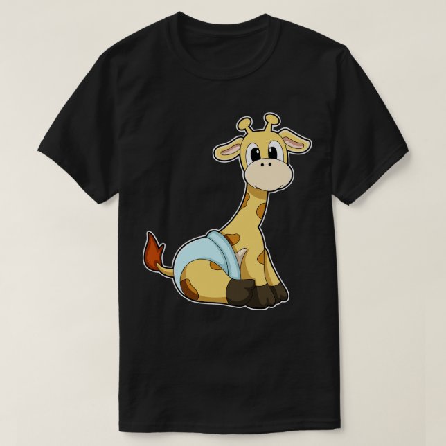 Camiseta Giraffe con calzoncillos (Diseño del anverso)