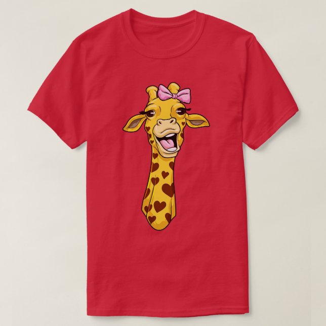 Camiseta Giraffe con cinta de opciones 2 (Diseño del anverso)